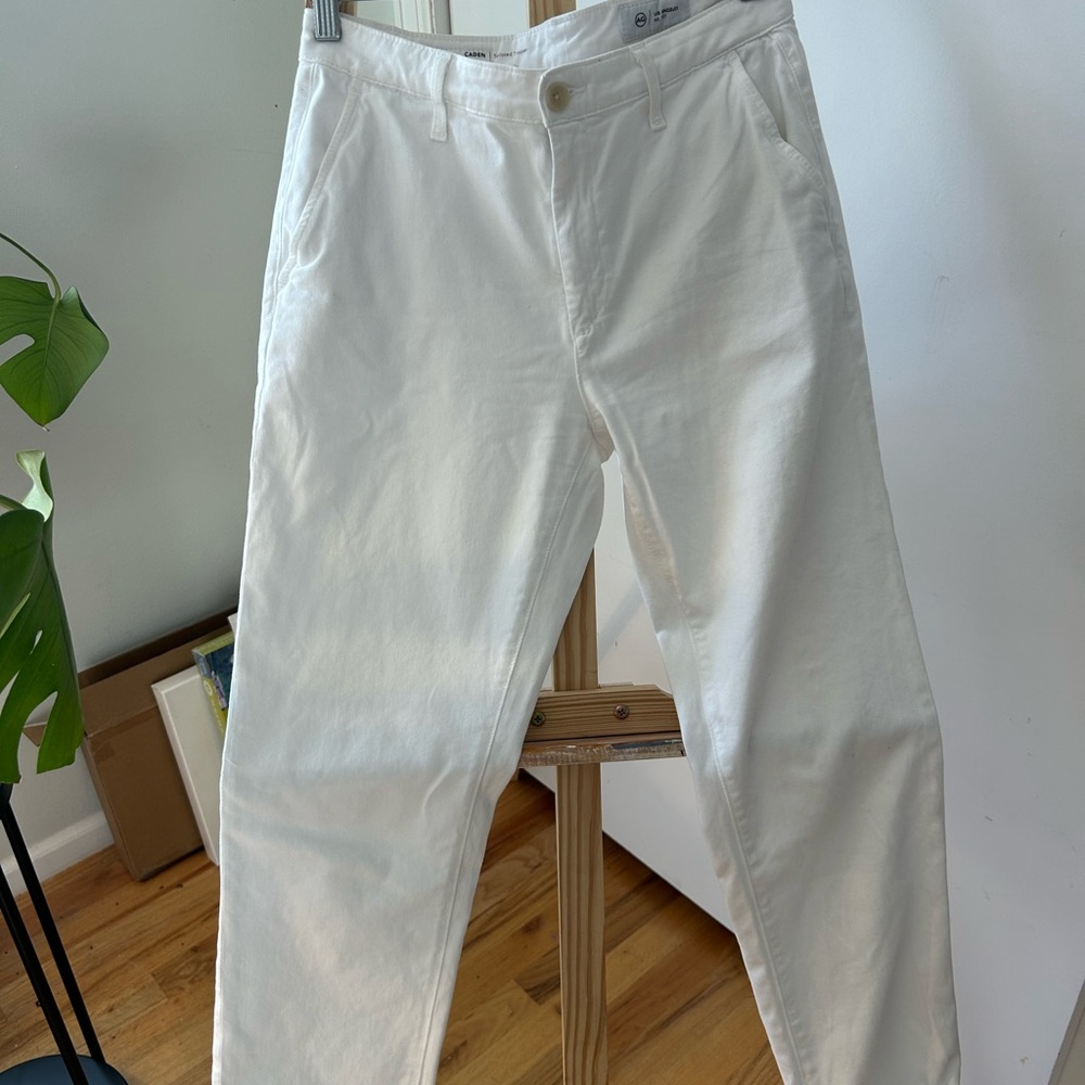 AG White Caden Tailored Trouser